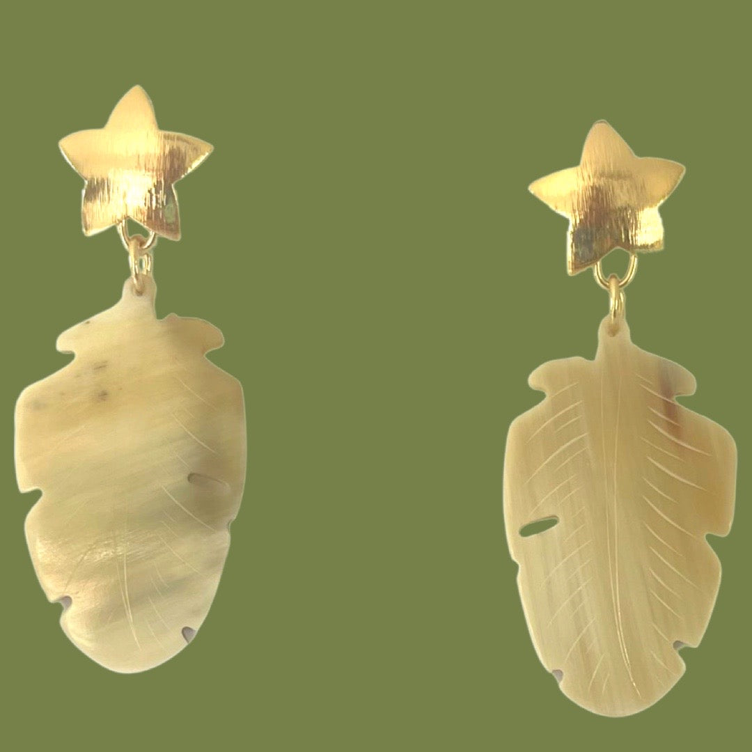 SeaBird feathers earrings